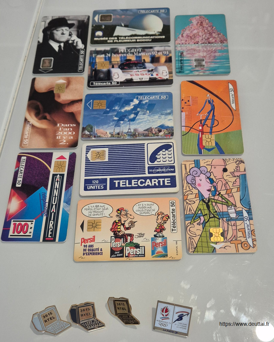Télécartes Pins